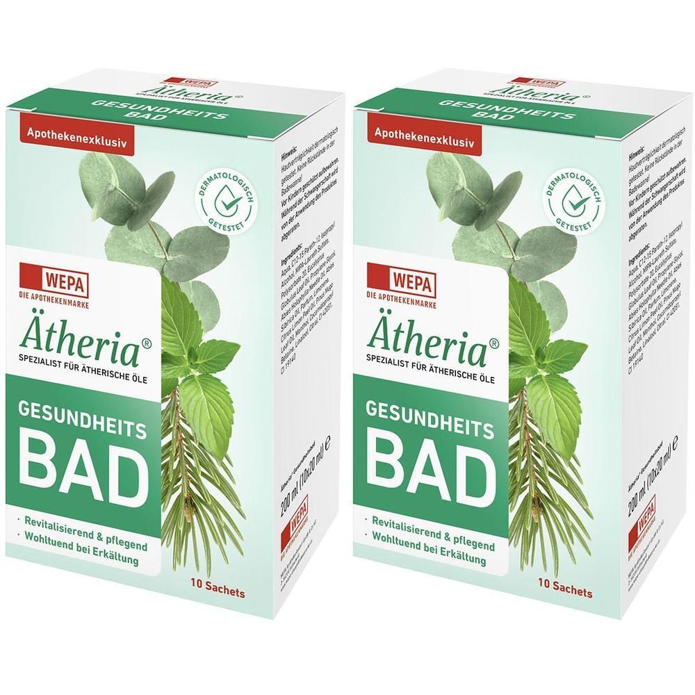 Ätheria revitalisierendes Gesundheitsbad x2 2x10x20 ml Bad