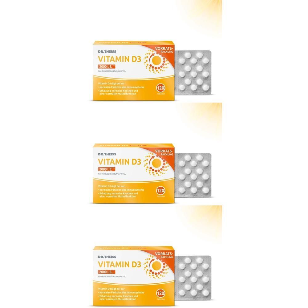 Dr.theiss Vitamin D3 Tabletten 2000 I.e. x3 3x120 St