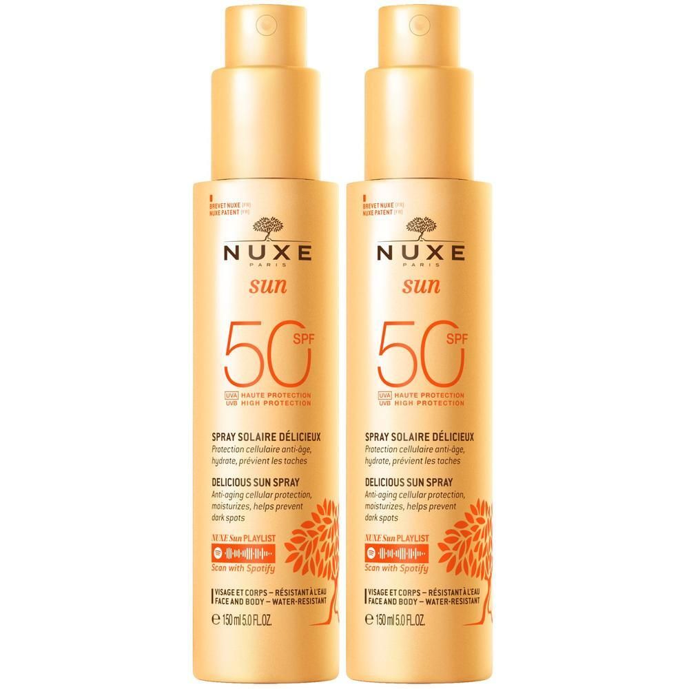Nuxe Sun Sonnenspray Gesicht & Körper LSF 50 x2 2x150 ml Creme