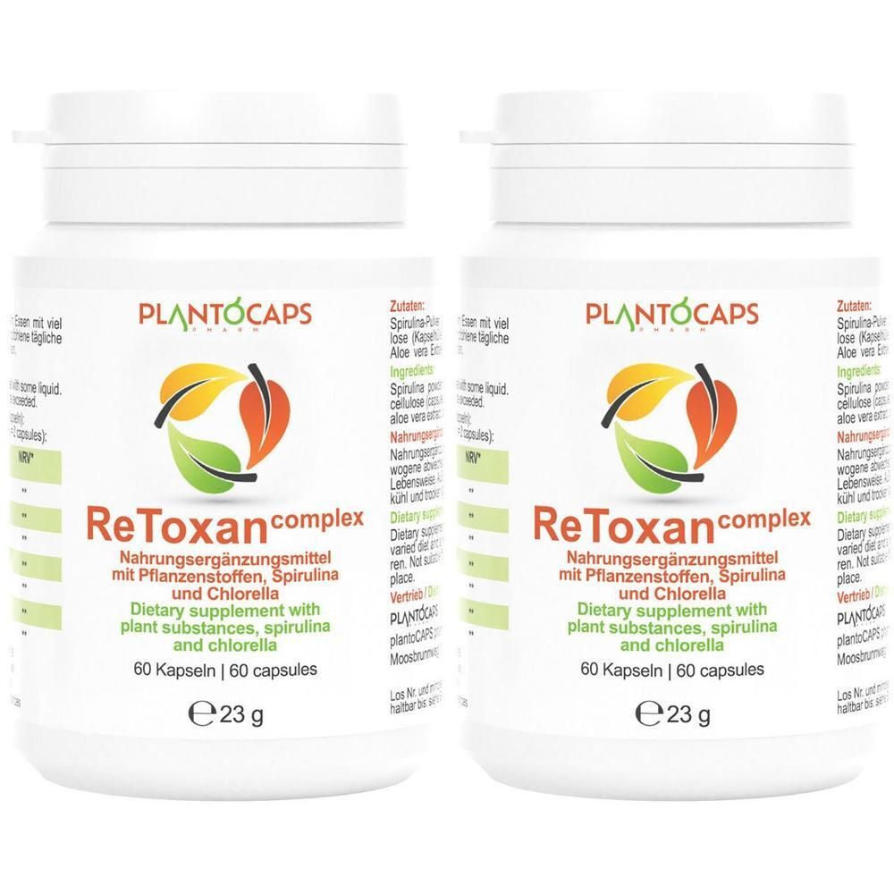 Plantocaps ReToxan complex Kapseln x2 2x60 St