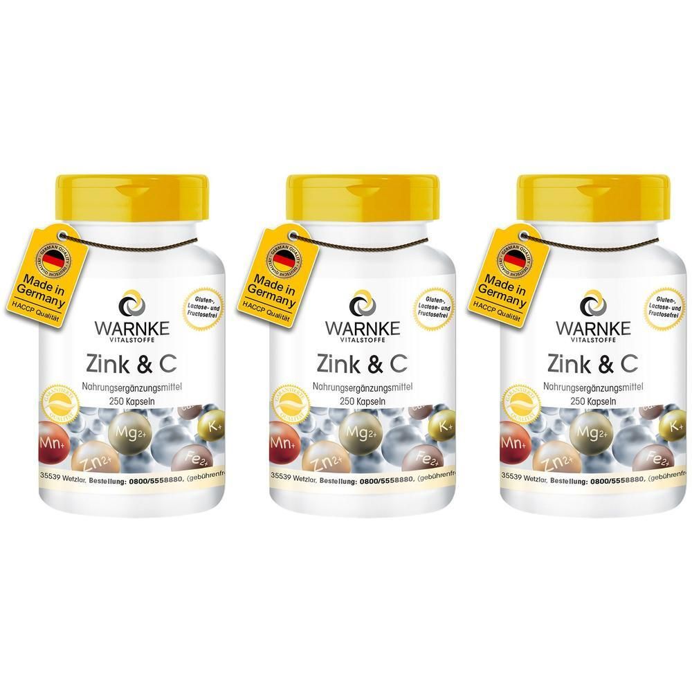 Zink & C Kapseln x3 3x250 St