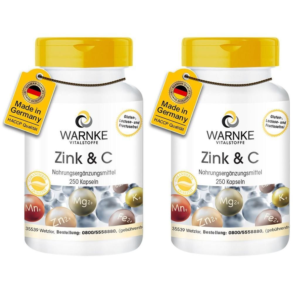 Zink & C Kapseln x2 2x250 St