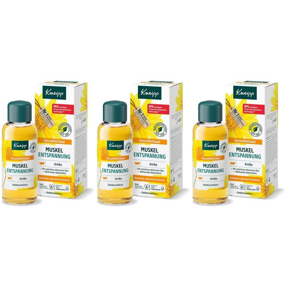 Kneipp Gesundheitsbad Muskel Entspannung x3 3x100 ml Öl
