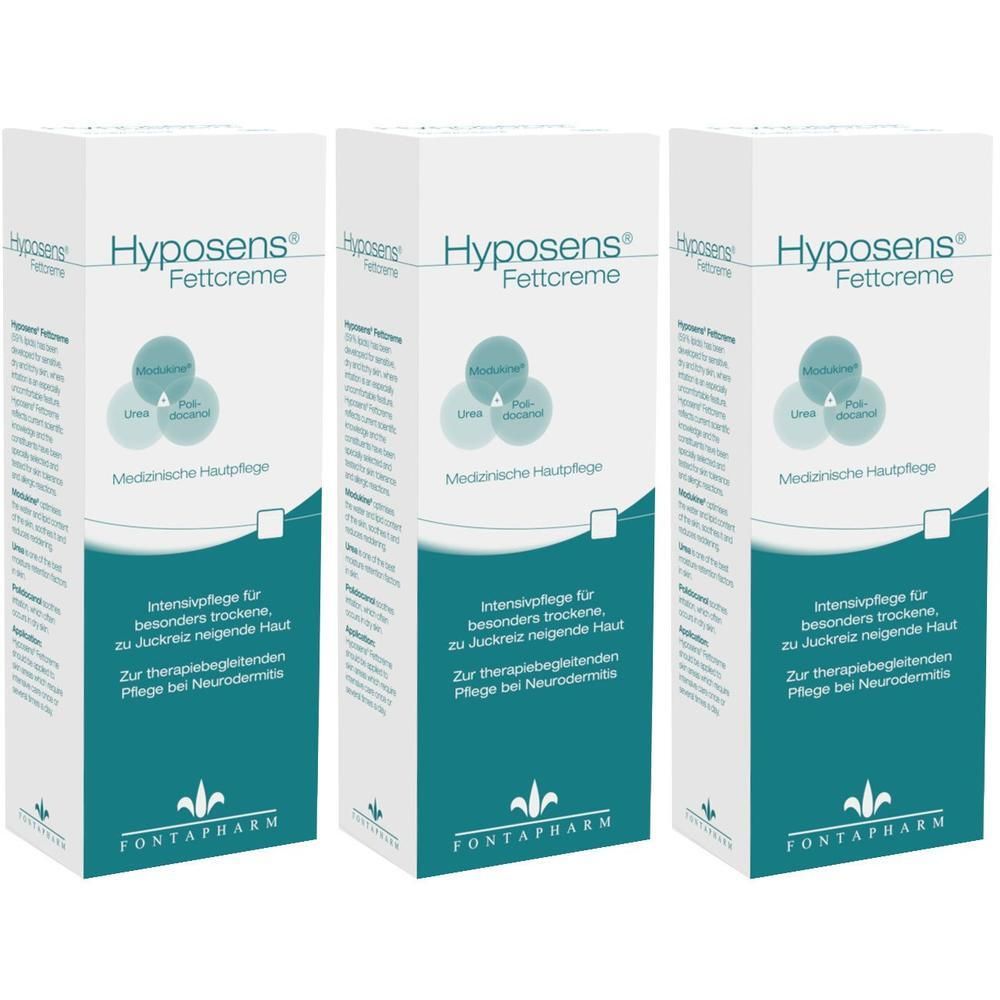 Hyposens Fettcreme x3 3x200 g Creme