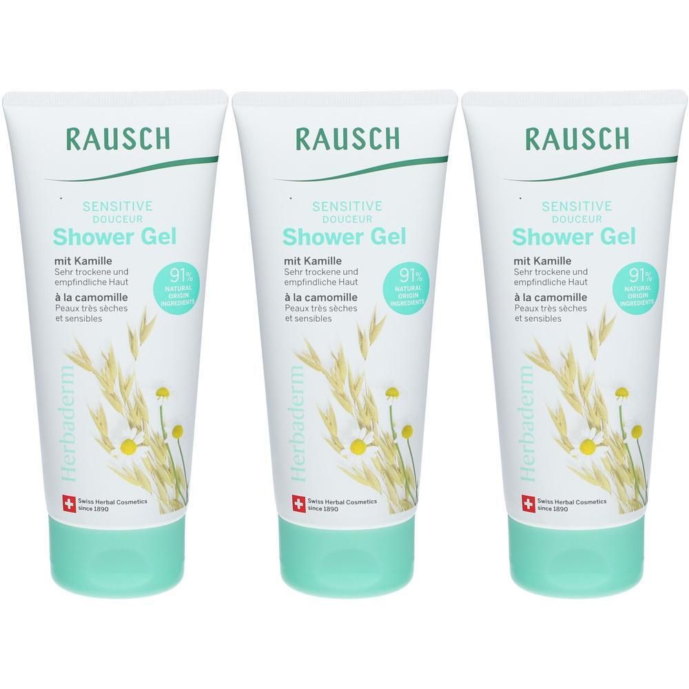 Rausch Sensitive Shower Gel mit Kamille x3 3x200 ml Duschgel