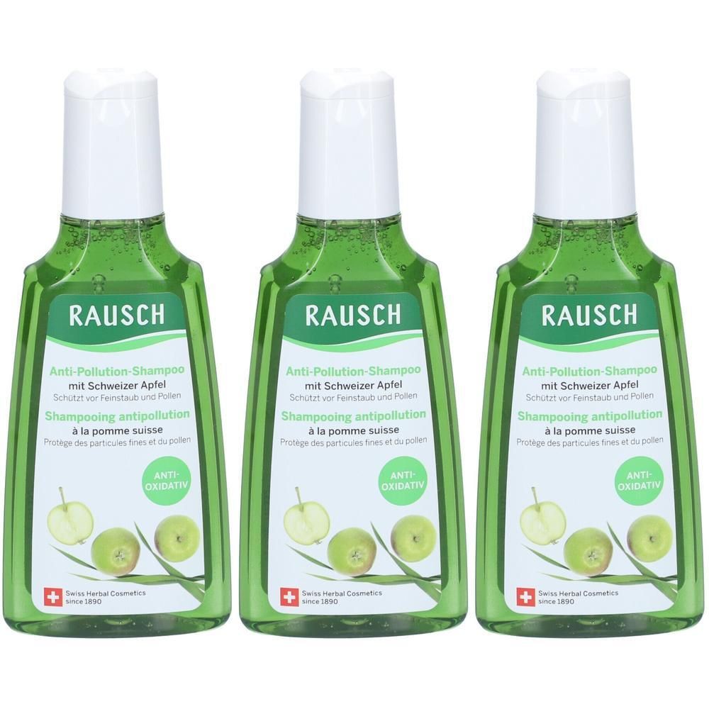 Rausch Anti-Pollution-Shampoo m.Schweizer Apfel x3 3x200 ml Shampoo