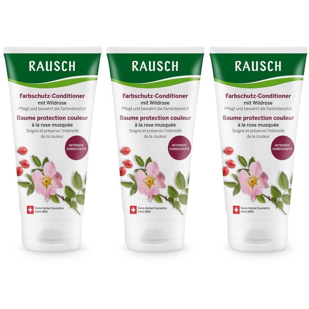 Rausch Farbschutz-Conditioner mit Wildrose x3 3x150 ml Haarspülung
