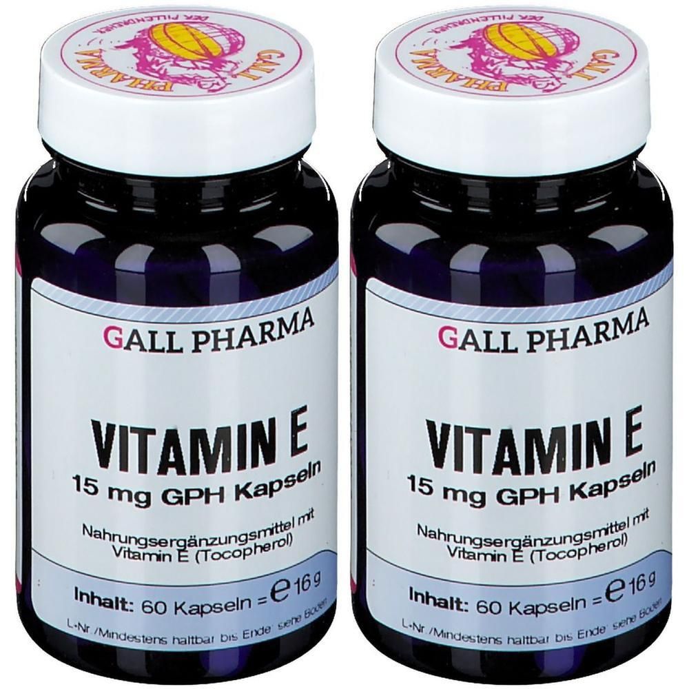 Vitamin E 15 mg GPH Kapseln x2 2x60 St