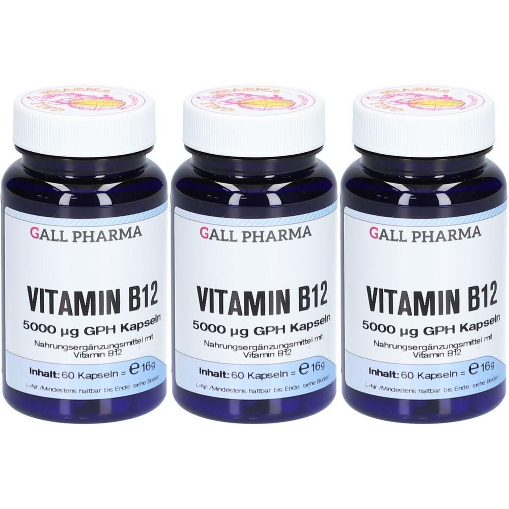 Vitamin B12 5000 µg GPH Kapseln x3 3x60 St