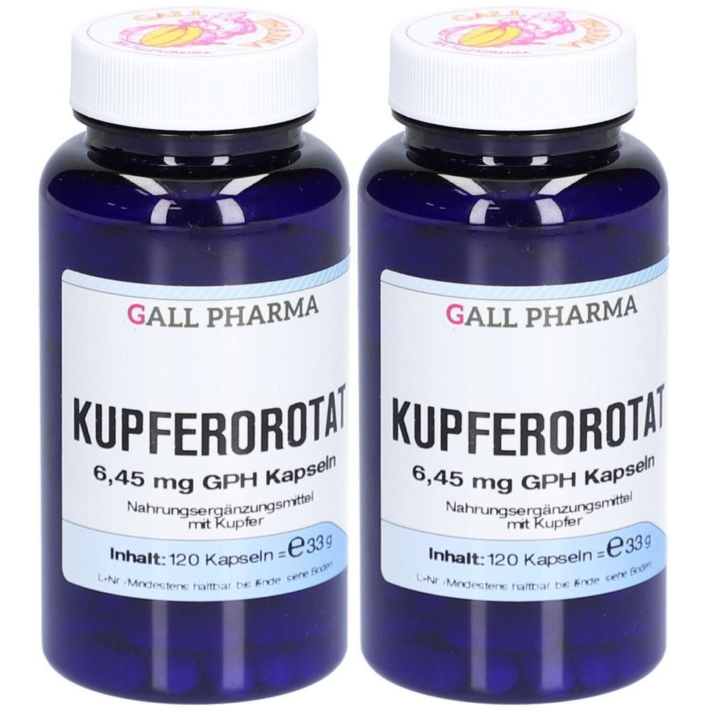 Kupferorotat 6,45 mg GPH Kapseln x2 2x120 St