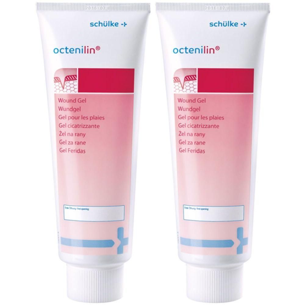 Zwei Tuben Octenilin® Wundgel. Das Gel ist zur Wundbehandlung bestimmt.