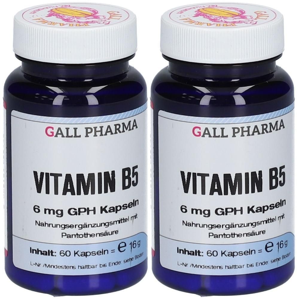 Vitamin B5 6 mg GPH Kapseln x2 2x60 St