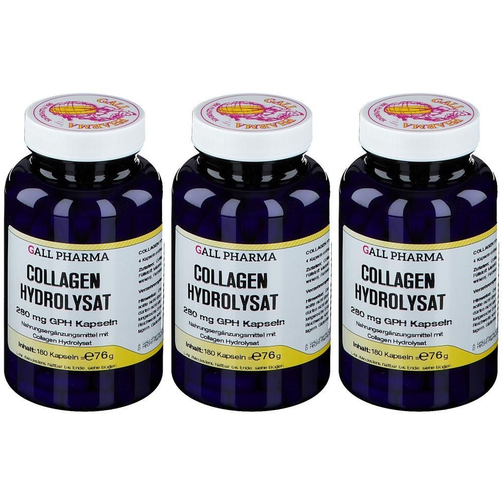 Collagen Hydrolysat 280 mg GPH Kapseln x3 3x180 St