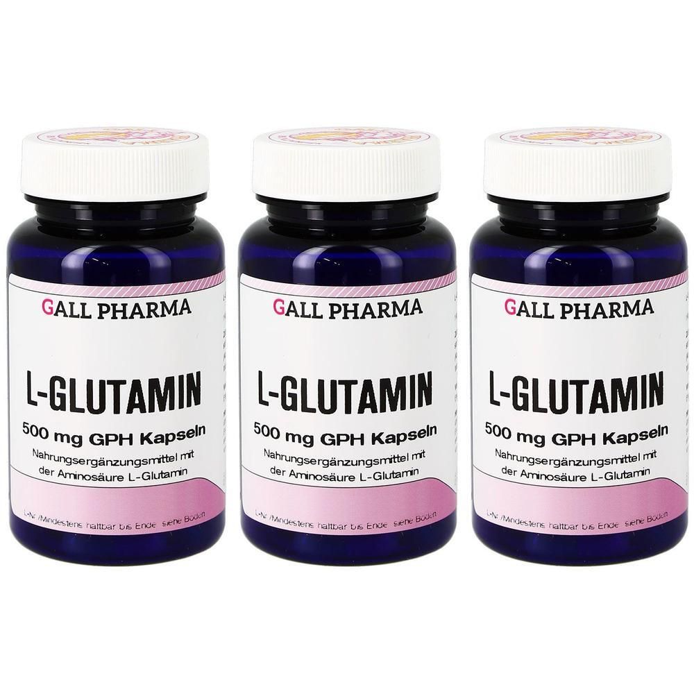 L-Glutamin 500 mg GPH Kapseln x3 3x60 St