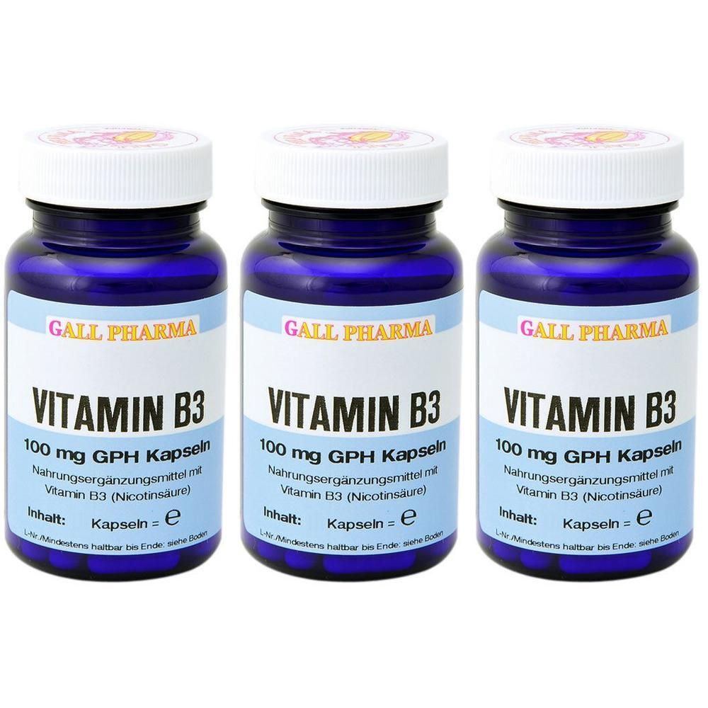 Vitamin B3 100 mg GPH Kapseln x3 3x180 St