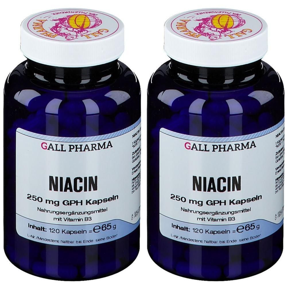 Niacin 250 mg GPH Kapseln x2 2x120 St