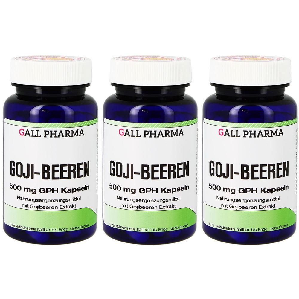 Goji Beeren 500 mg GPH Kapseln x3 3x120 St