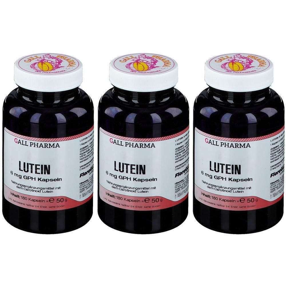 Lutein 6 mg GPH Kapseln x3 3x180 St