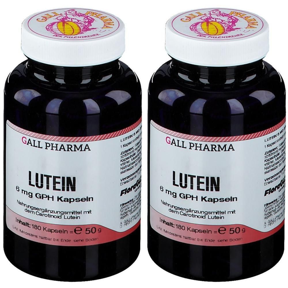 Lutein 6 mg GPH Kapseln x2 2x180 St