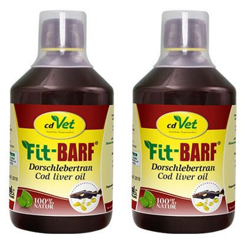 Fit-Barf Dorschlebertran vet. x2 2x500 ml Öl