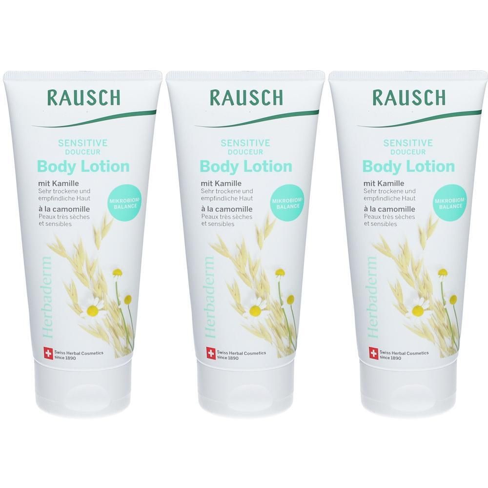 Rausch Sensitive Bodylotion mit Kamille x3 3x200 ml Lotion