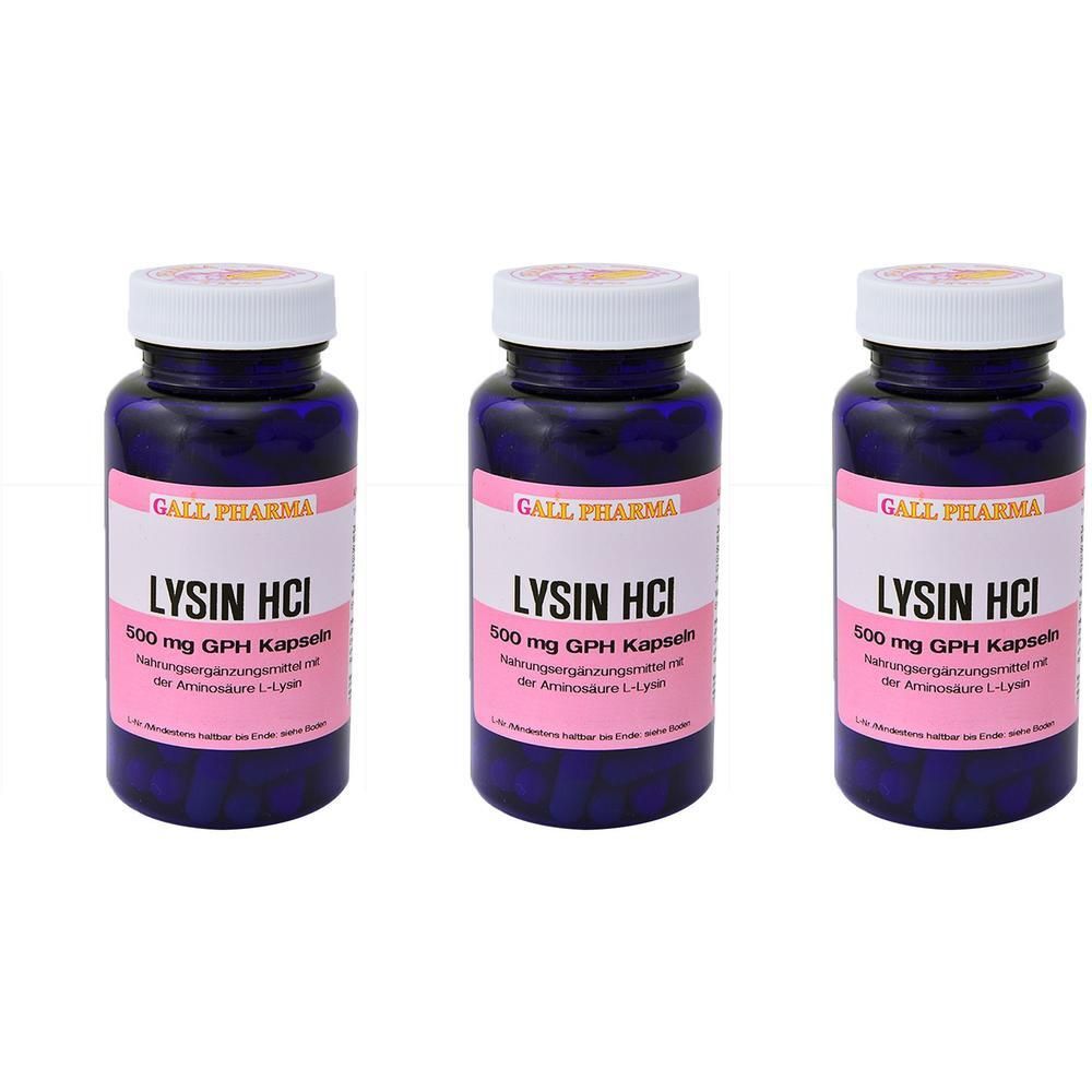 Lysin HCL 500 mg GPH Kapseln x3 3x250 St