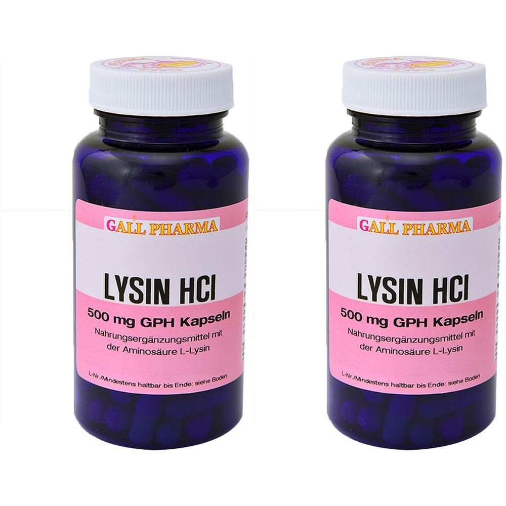 Lysin HCL 500 mg GPH Kapseln x2 2x250 St