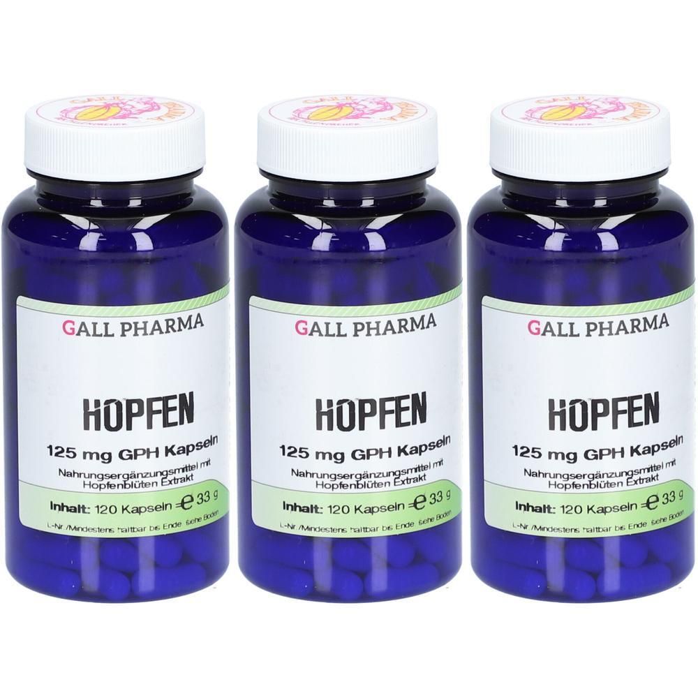 Hopfen 125 mg GPH Kapseln x3 3x120 St