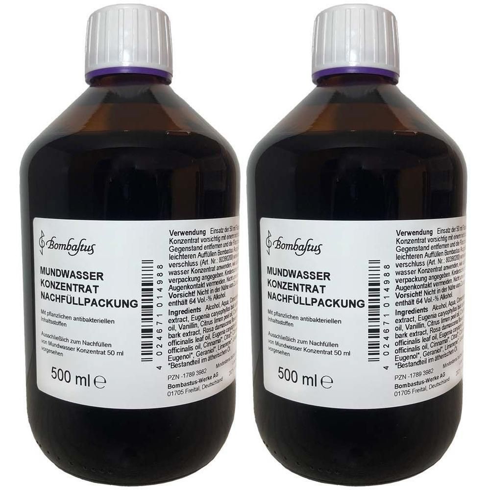 Mundwasser Konzentrat Bombastus x2 2x500 ml
