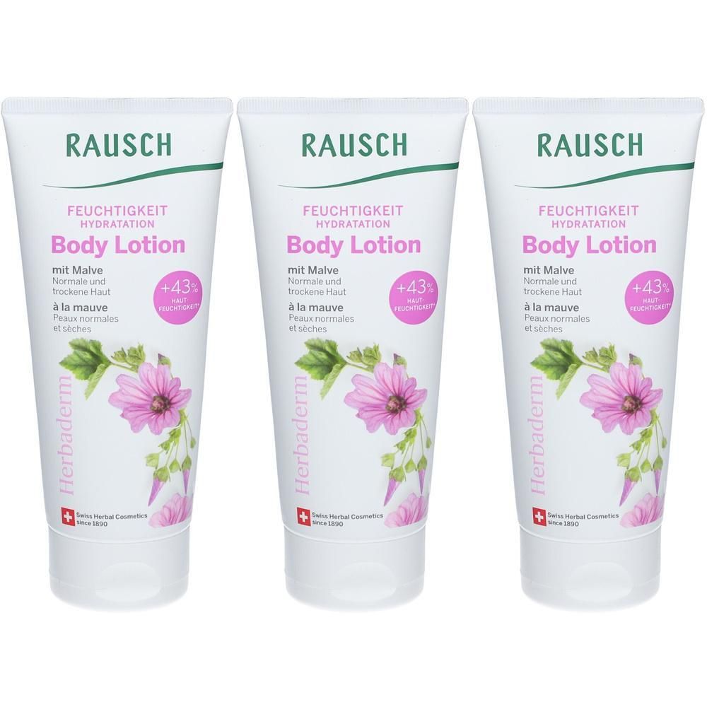 Rausch Feuchtigkeit Bodylotion mit Malve x3 3x200 ml Lotion