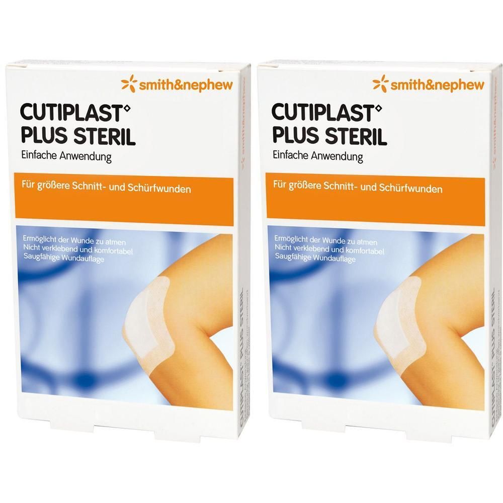 Cutiplast Plus steril 10x19,8 cm Verband x2 2x5 St