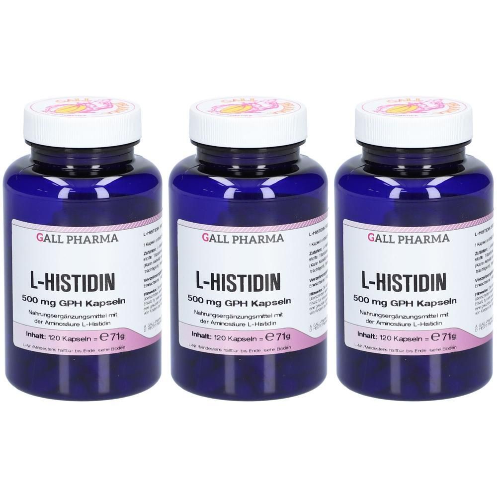 L-Histidin 500 mg GPH Kapseln x3 3x120 St