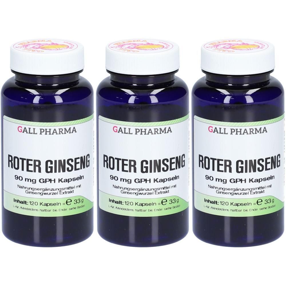 Roter Ginseng 90 mg GPH Kapseln x3 3x120 St