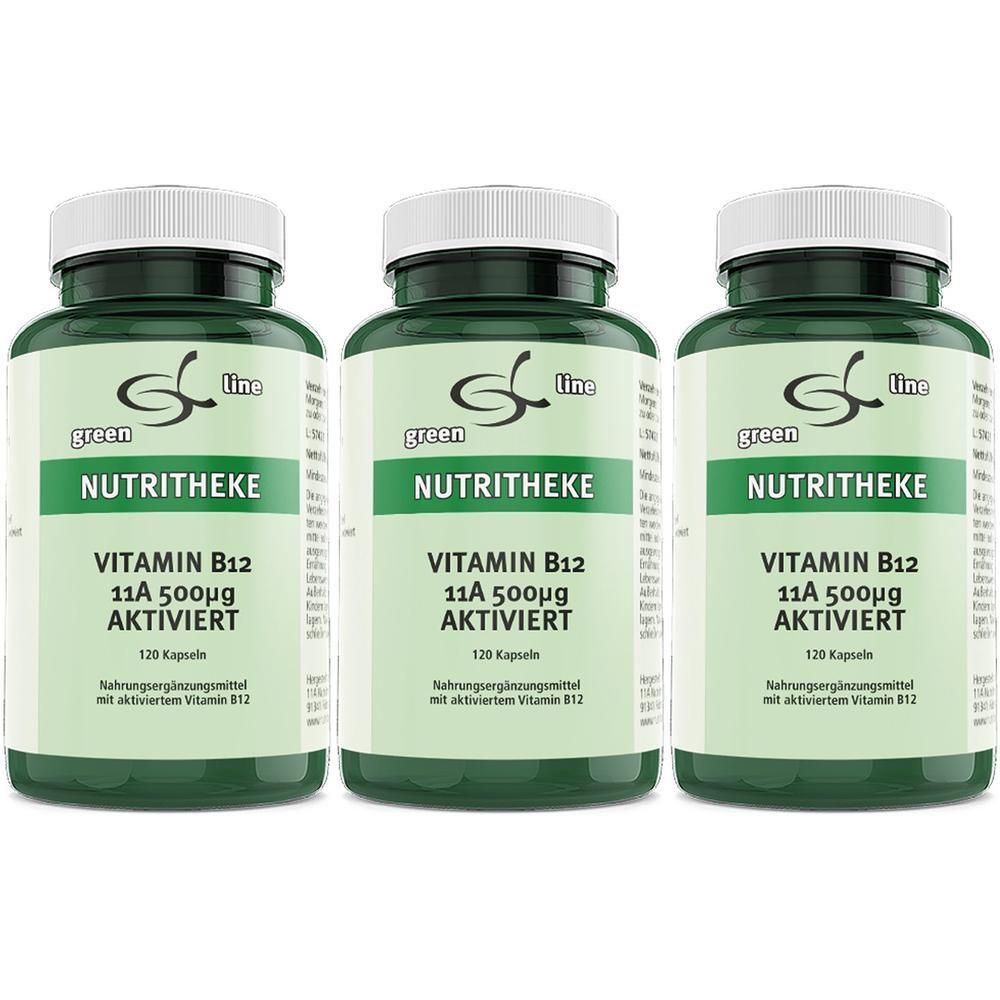 Vitamin B12 11 A 500 µg aktiviert Kapseln x3 3x120 St
