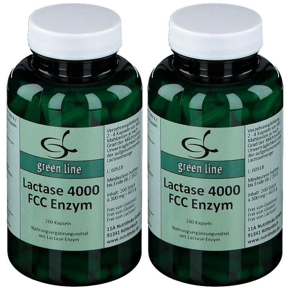 Lactase 4.000 FCC Enzym Kapseln x2 2x200 St