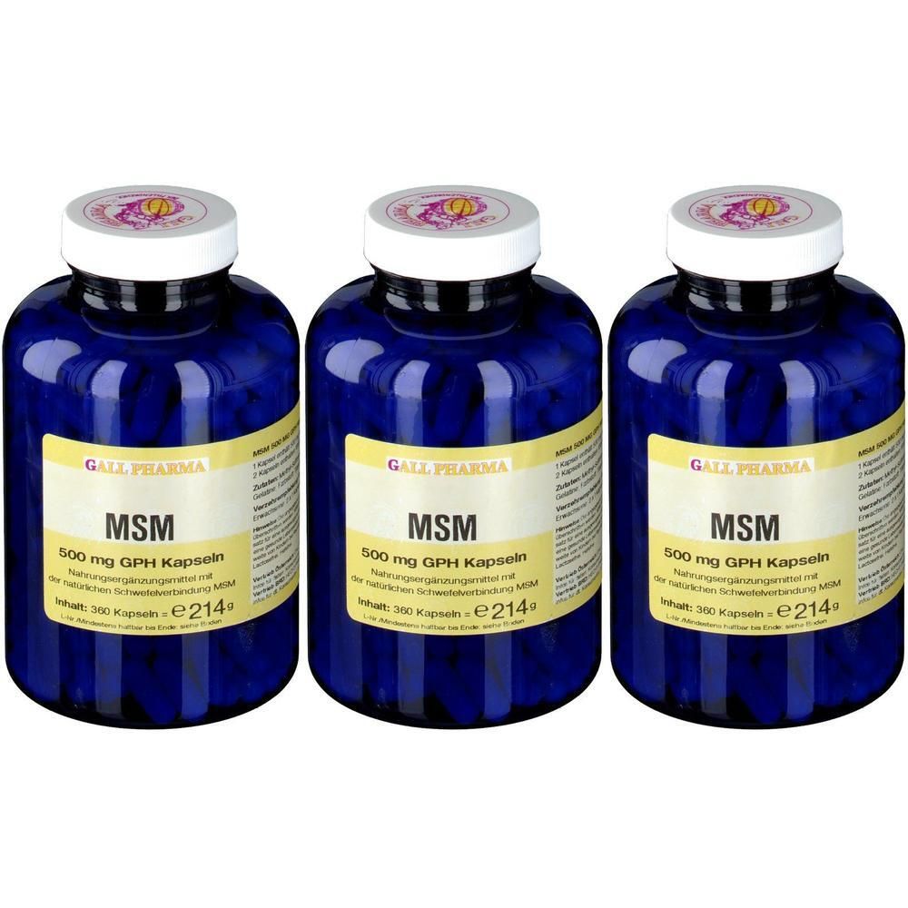 MSM 500 mg GPH Kapseln x3 3x360 St