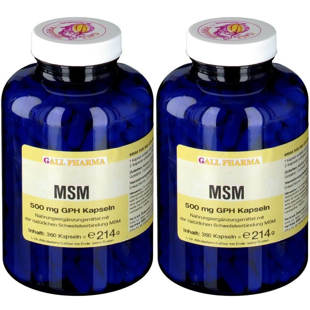 MSM 500 mg GPH Kapseln x2 2x360 St