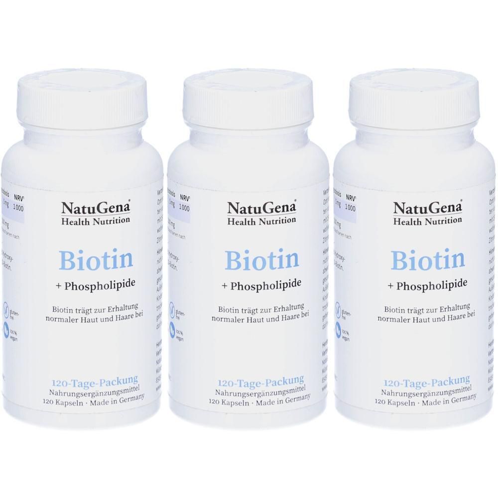 Biotin HOCHDOSIERT+Lecithin vegan Kapseln x3 3x120 St