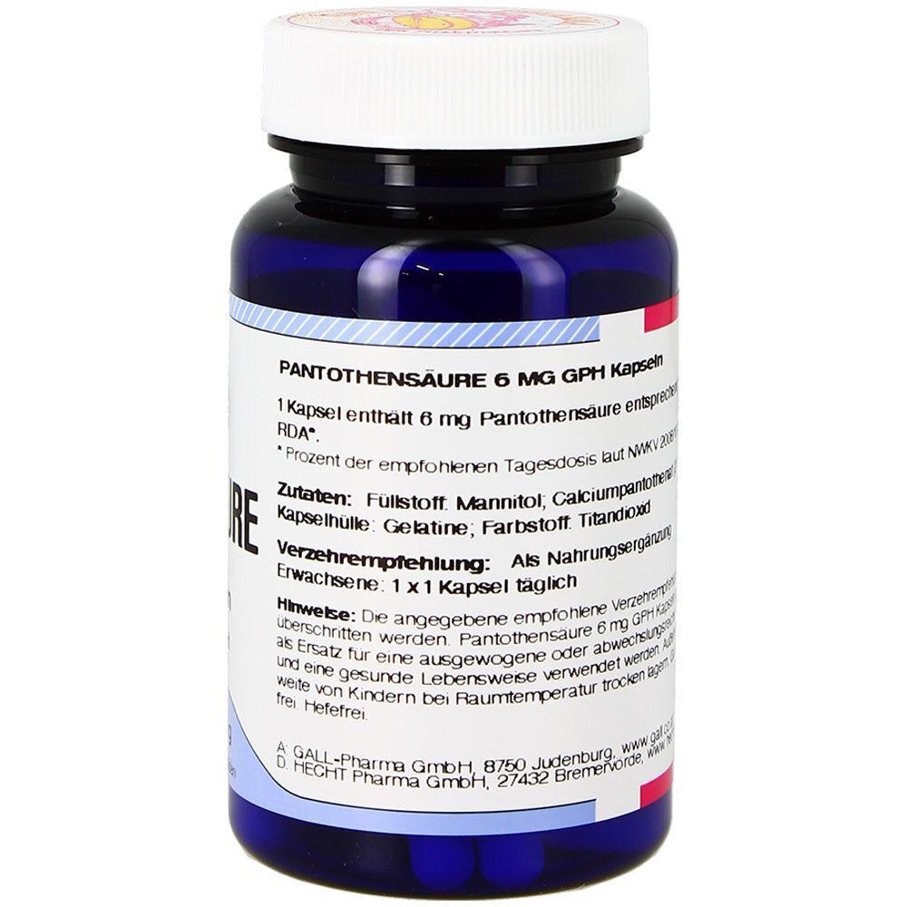 GALL PHARMA Pantothensäure 6 mg GPH Kapseln