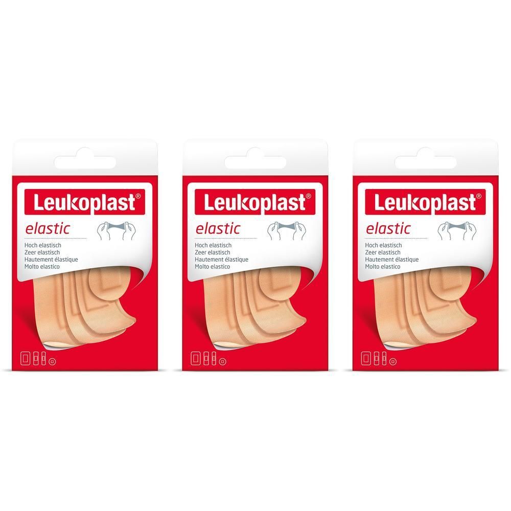 Leukoplast Elastic Strips 19x76/25x76/50x76/22 mm x3 3x40 St Pflaster