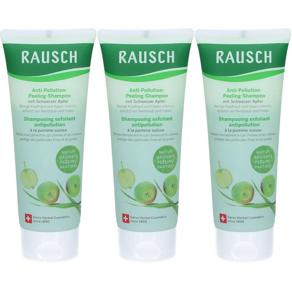 Rausch Anti-Pollution-Peeling-Shamp.m.Schweiz.Apf. x3 3x100 ml Shampoo