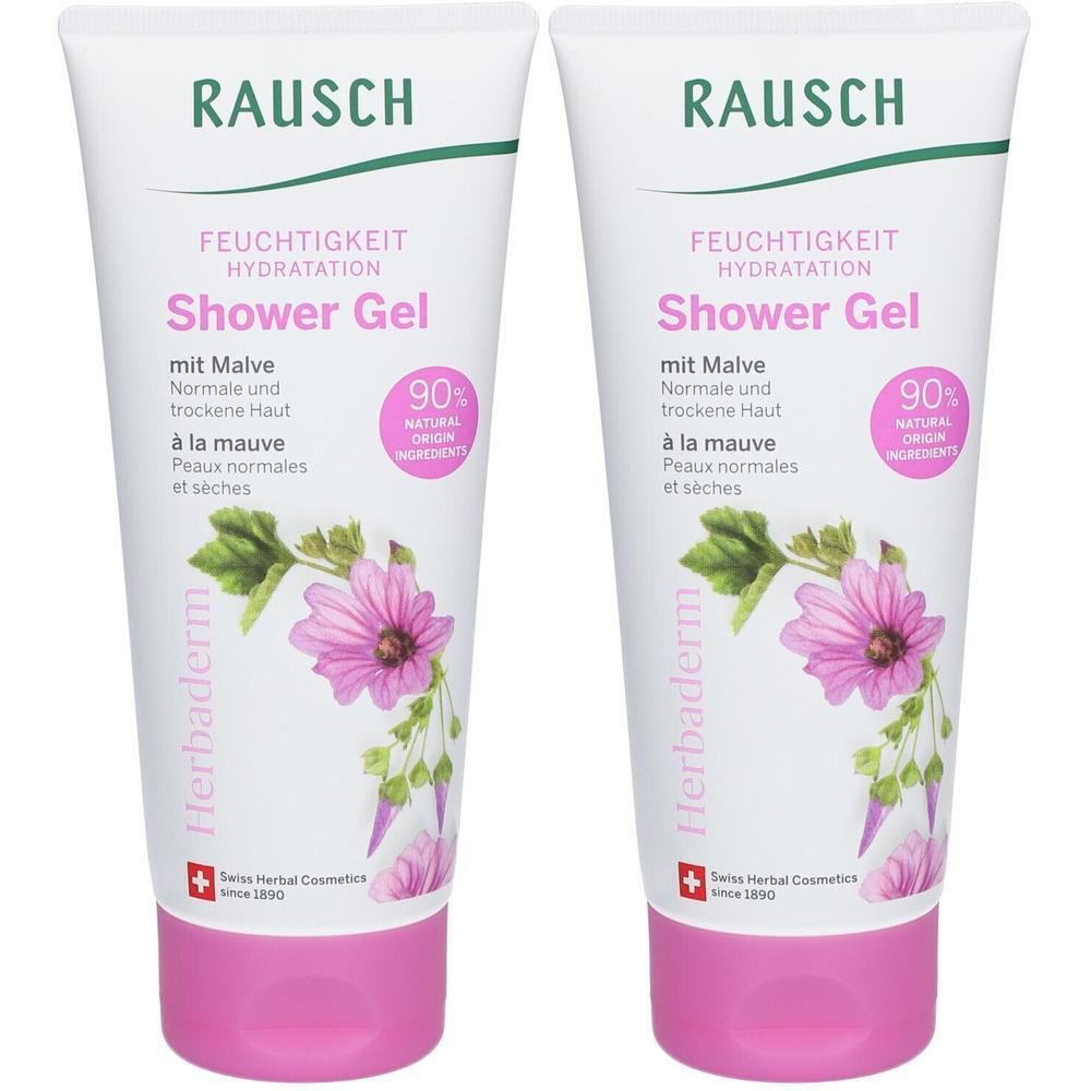 Rausch Feuchtigkeit Shower Gel mit Malve x2 2x200 ml Duschgel