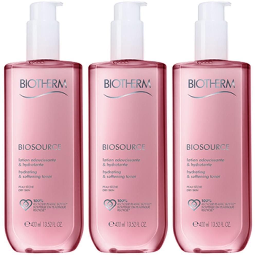 Biotherm Biosource Reinigungslotion trockene Haut x3 3x400 ml Lotion