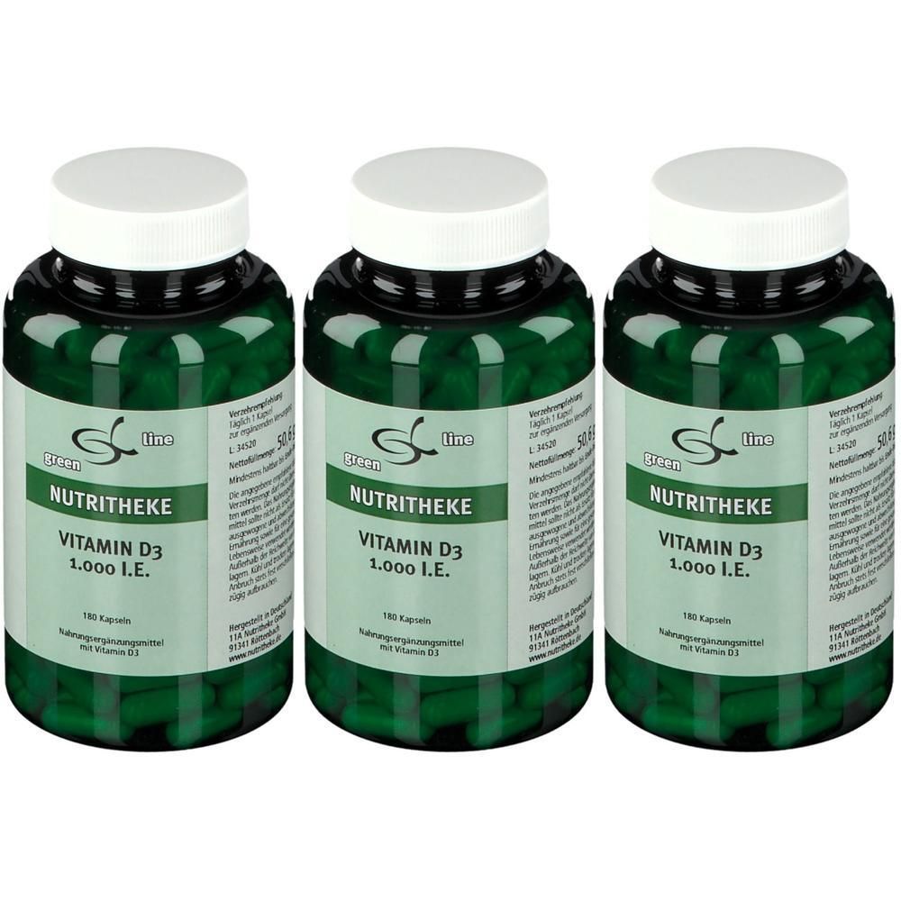 Vitamin D3 1000 I.e. Kapseln x3 3x180 St
