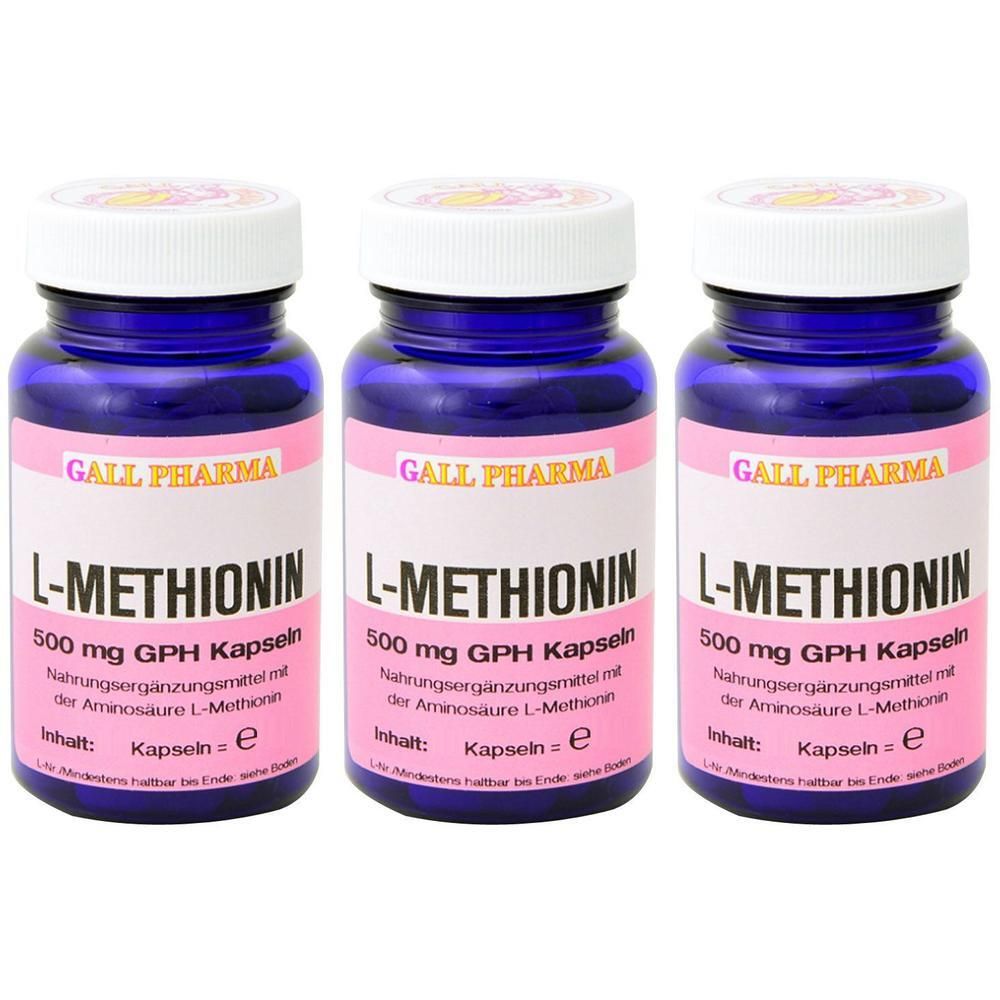 L-Methionin 500 mg GPH Kapseln x3 3x120 St