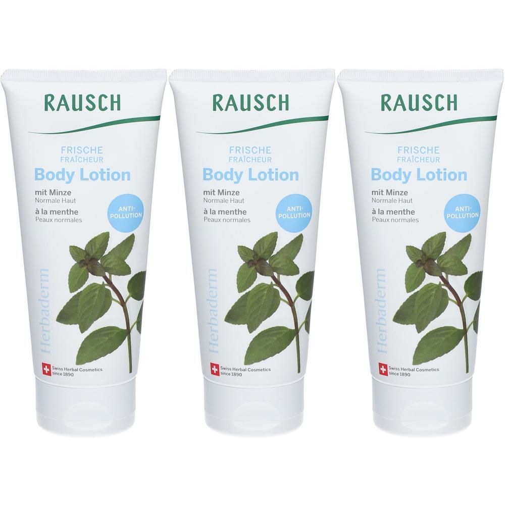 Rausch Frische Bodylotion mit Minze x3 3x200 ml Lotion