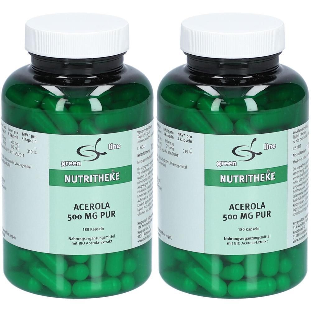 Acerola 500Mg PUR Bio x2 2x180 St Kapseln