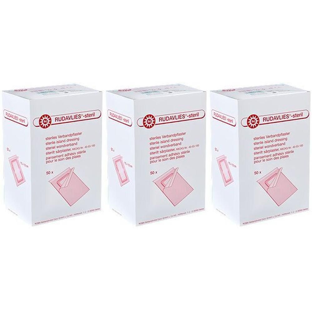RUDAVLIES-steril Verbandpflaster 5x7 cm x3 3x50 St Pflaster