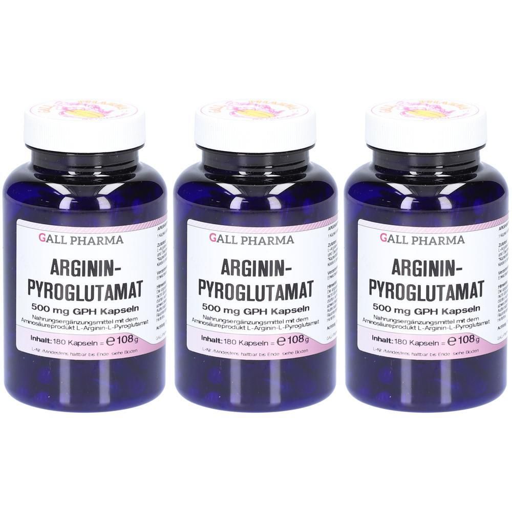 Argininpyroglutamat 500 mg GPH Kapseln x3 3x180 St