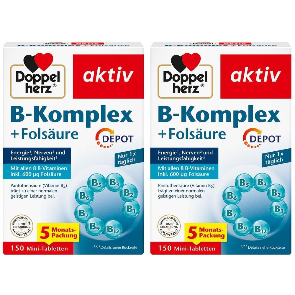 Doppelherz B-Komplex+Folsäure Tabletten x2 2x150 St